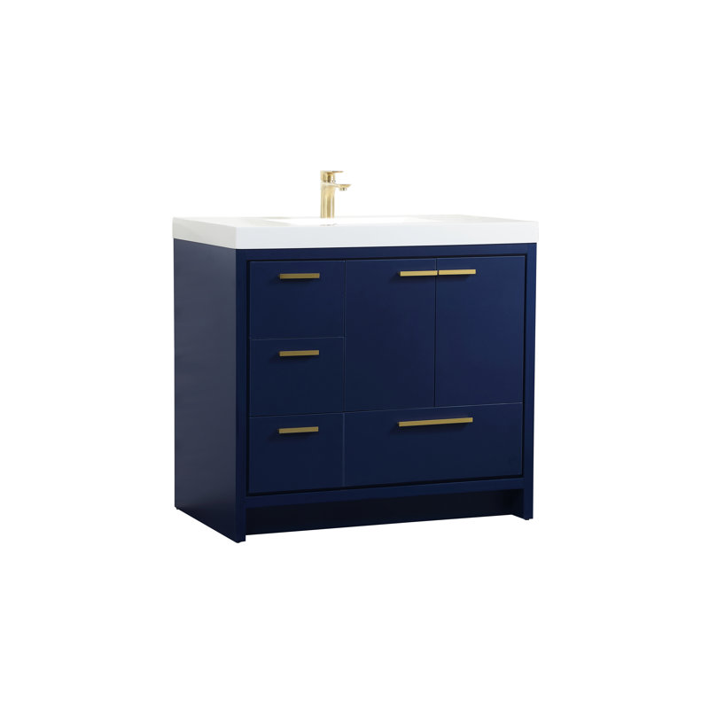 Zipcode Design™ Albers 36'' Single Bathroom Vanity with Resin Top
